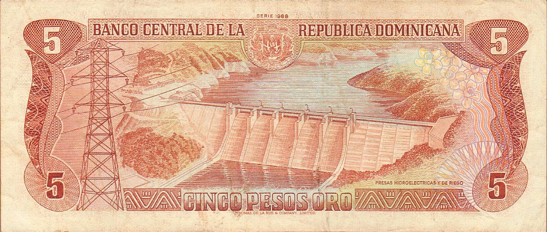 Dominican Republic 5 1988 F P-118/c